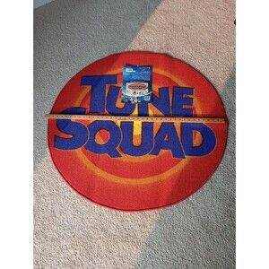 Space Jam  Tune Squad Area Rug 39" Round Basketball LeBron James NEW